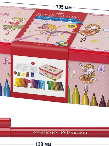 Фломастеры Faber-Castell Connector Ballerina