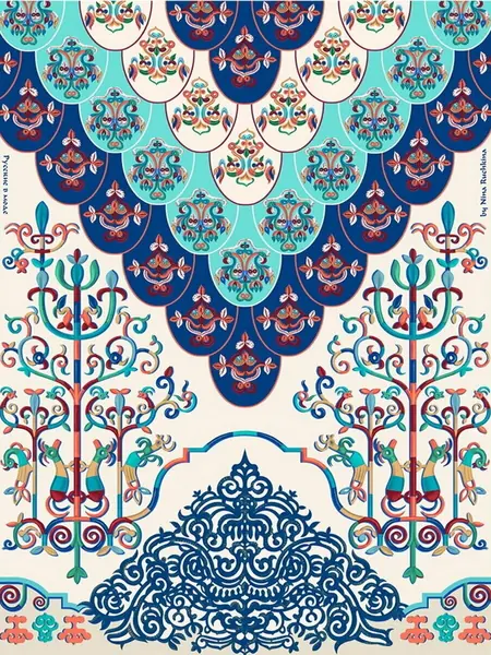 Платок Русские by Nina Ruchkina