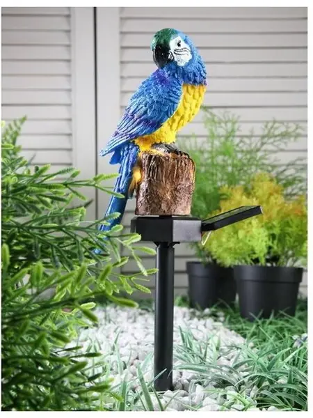 Садовый светильник "Синий Ара"