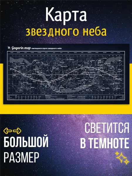 Звездное небо Gagarin Map