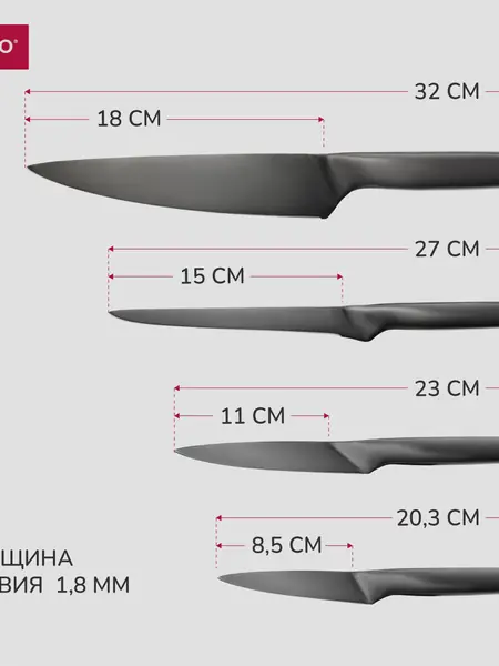 Набор ножей Apollo