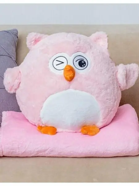 Игрушка-сова с пледом