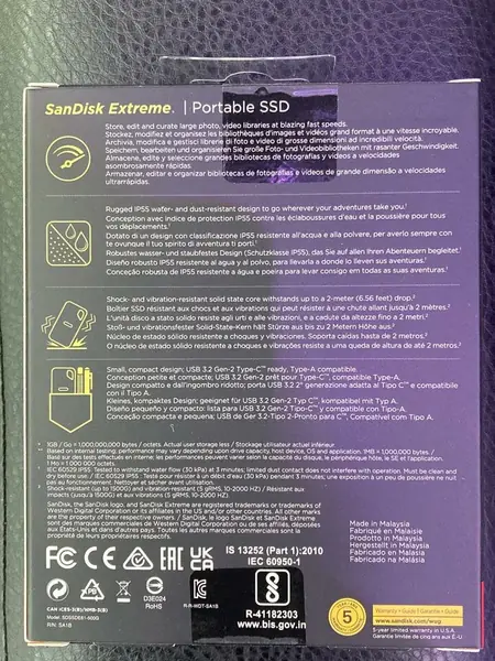 Внешний SSD SanDisk Extreme