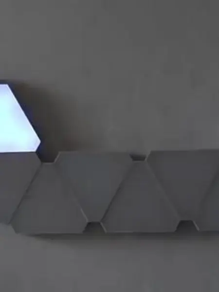 Настенный модульный светильник «Треугольники»