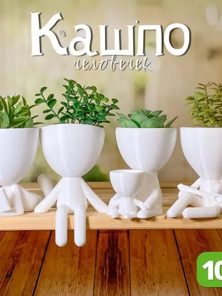 Мини-кашпо для суккулентов.