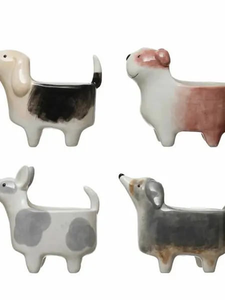 Керамическое кашпо Dog Planter