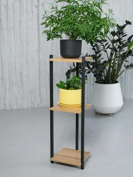 Подставка для цветов напольная металлическая лофт