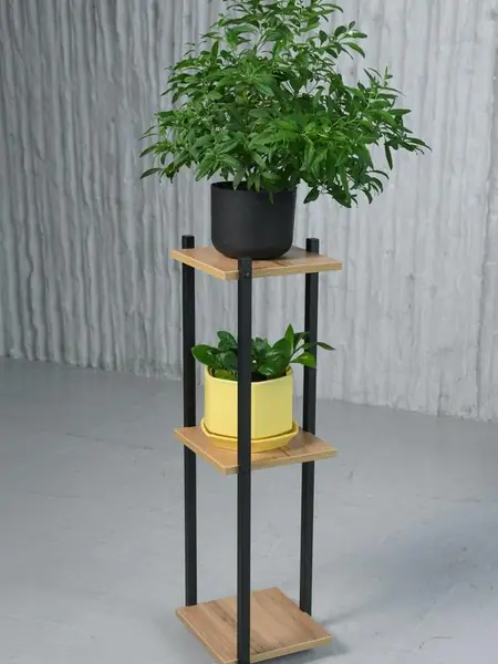 Подставка для цветов напольная металлическая лофт