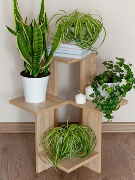 Подставка для цветов и растений напольная угловая