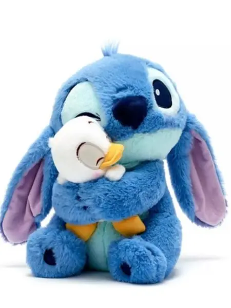 Мягкая плюшевая игрушка Стич с утенком