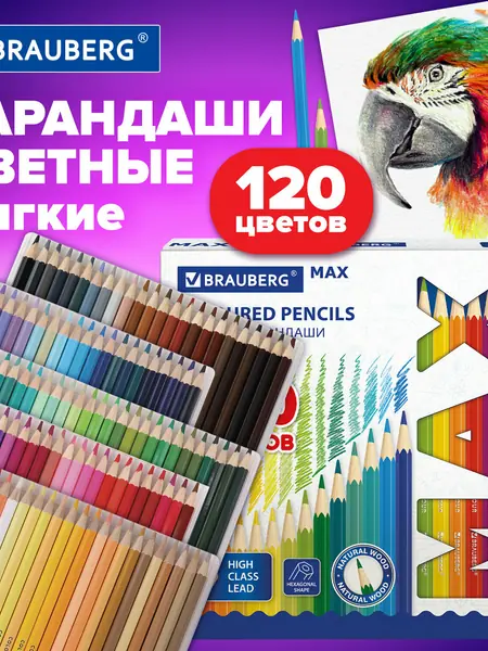 Карандаши Brauberg Max