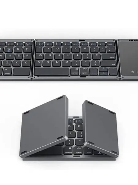 Портативная складная Bluetooth-клавиатура с русским языком и тачпадом