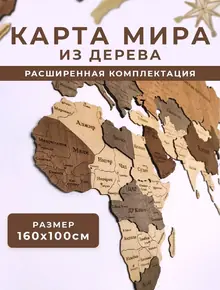 Карта мира настенная