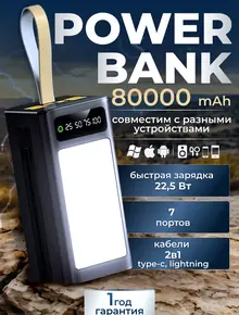Повербанк 80000 mAh