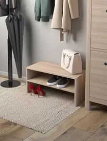 Обувница в прихожую деревянная открытая