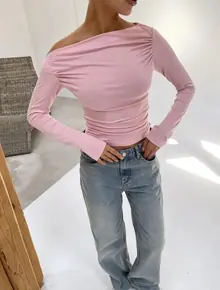 Лонгслив с драпировкой