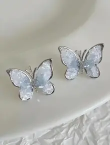 Серьги-гвоздики «бабочки»