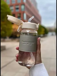 Бутылка для воды с трубочкой