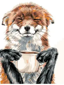 Лисичка с кофе