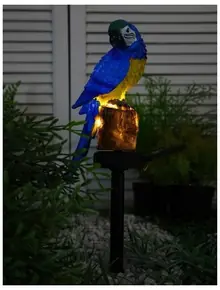 Садовый светильник "Синий Ара"