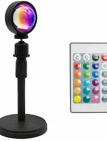 Настольная светодиодная атмосферная лампа-проектор заката